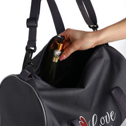 Сумка спортивная TEXTURA, на молнии с подкладкой, длинный ремень, маленький размер, серая