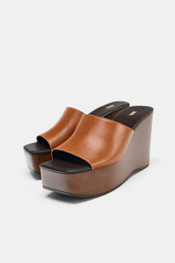 LEATHER WEDGE - Zara фото 16