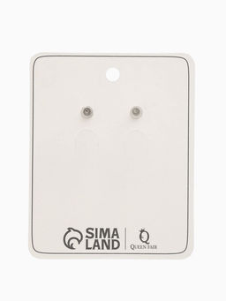 Серьги со стразами "Овал грань", цвет голубой в серебре