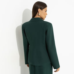 Жакет на подкладе с подплечниками Радость босса (зеленый) - Charutti фото 5