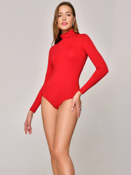 CONTE Базовая боди-водолазка из вискозы LBD 1155 dark red dark red