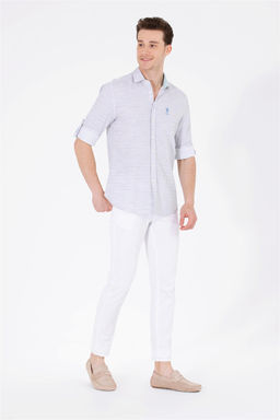 U. S. Polo Assn Мужская рубашка с длинным рукавом Stone Неожиданная скидка в корзине - U.s. polo assn фото 4