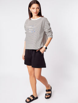VILATTE / Легкий свитшот из премиального хлопка с принтом фото 5