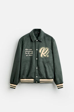 FAUX SUEDE JACKET WITH PATCHES - Zara фото 6