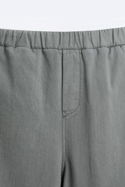 JOGGER WAIST COTTON TROUSERS - Zara фото 8
