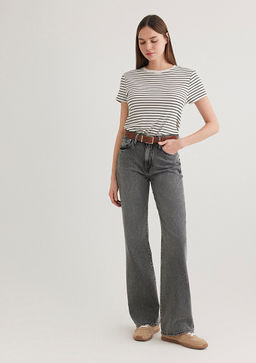 Victoria Classic Denim Koyu Gri Jean Pantolon