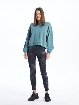 Bisiklet Yaka Oversize Kad?n Sweatshirt