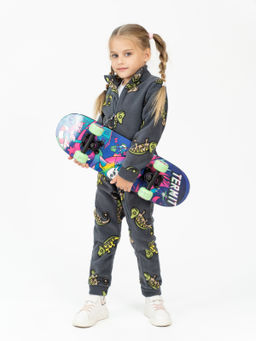 Комбинезон детский антрацит хамелеон