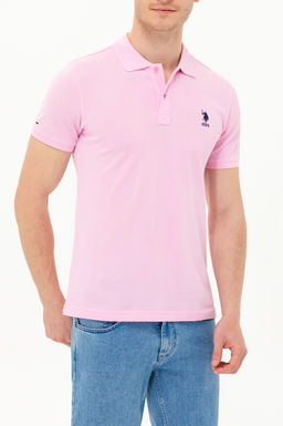 Мужская светло-розовая базовая футболка - U.s. polo assn фото 20