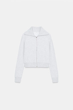 CHAQUETA FELPA CREMALLERA / Gris vigor? - Zara фото 6
