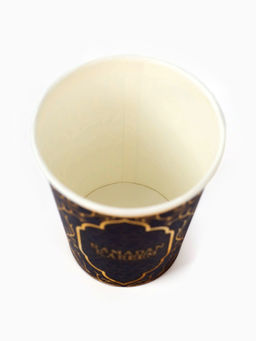 Цена за 10 шт. Стакан одноразовый бумажный «Ramadan», синий, 250 мл