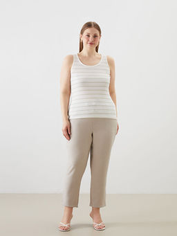 U Yaka ?izgili Kad?n Atlet