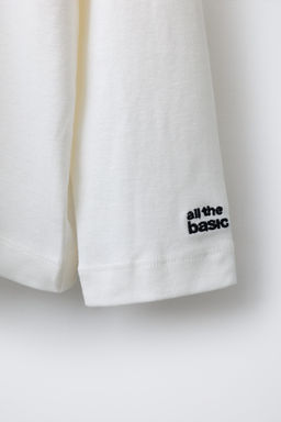 EMBROIDERED TURTLENECK T-SHIRT - Zara фото 4