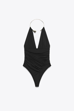 CHOKER POLYAMIDE BODYSUIT - Zara фото 7