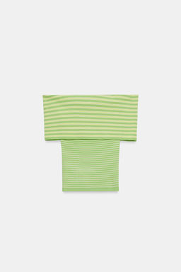 TOP OFF SHOULDER PUNTO RAYAS / ?nico - Zara фото 6