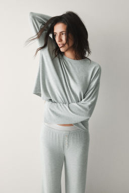 Pijama en punto cepillado - H&m фото 3