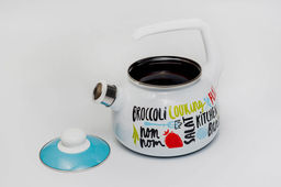 ЧАЙНИК СО СВИСТКОМ, БАКЕЛИТОВОЙ РУЧКОЙ БРОККОЛИ 2,5 Л