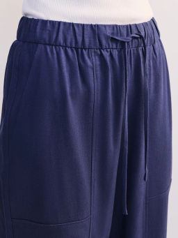 Льняные брюки с эластичным поясом ZR2605012106-162 / Zarina