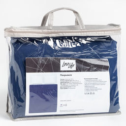 Покрывало LoveLife 2 сп 180х2105 см, цвет синий, микрофайбер, 100% п/э  фото 4