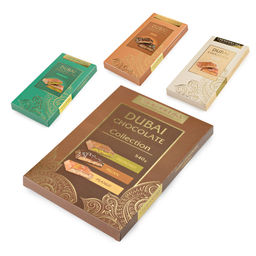 Дубайский шоколад АССОРТИ, набор из трёх вкусов: фисташка, пекан, арахис, 540 гр - Chokodelika фото 3