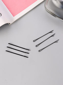 Цена за 3 шт. Невидимки для волос «Гладкие», набор 36 шт., 6 см, чёрные