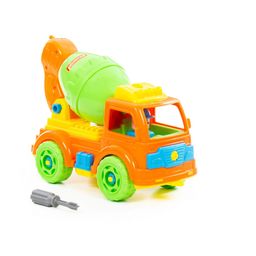 Конструктор-транспорт Автомобиль-бетоновоз (в сеточке) - Полесье фото 9