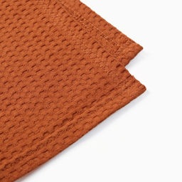 Плед вафельный «Этель» Waffle, 150×240 см, терракотовый, вафля 195 г/м²