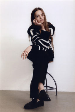 Jersey estilo polo en punto de canale