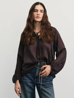 Блузка свободного кроя из тенселя / Zarina