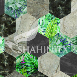 Коврик вырезной icarpet PRINT антискользящий (102) Соты Тропики 50х60