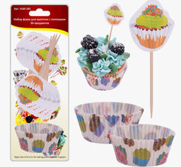 Набор форм для выпечки с топперами 36 предметов