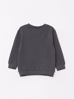 Bisiklet Yaka Uzun Kollu Bask?l? Erkek Bebek Sweatshirt - Waikiki фото 2