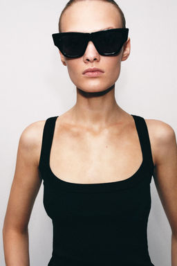 TOP ALGOD?N MANGA SISA / Negro - Zara фото 3