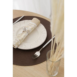 Салфетки сервировочные на стол Magistro Лофт, 4 шт., d=38 см, коричневые  фото 6
