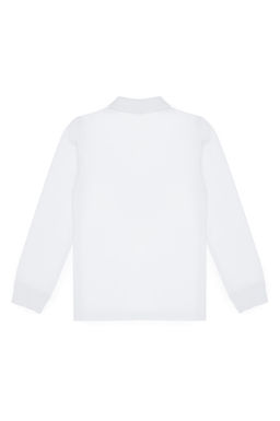 Erkek _ocuk Beyaz Basic Polo Yaka Sweatshirt Sepette S_rpriz _ndirim - U.s. polo assn фото 3