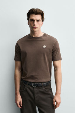 CAMISETA BORDADO S?NDWICH / Marr?n claro - Zara фото 10