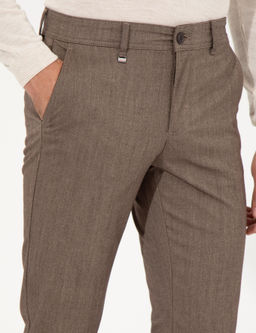 Коричневые узкие брюки чинос - Cacharel фото 5