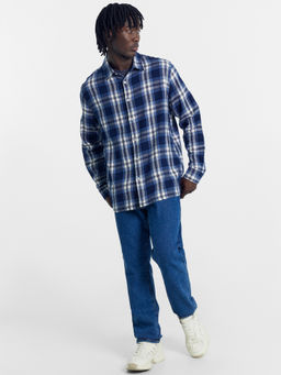 Рубашка мужская хлопковая в синюю клетку синяя клетка 111906 - Mark formelle фото 2