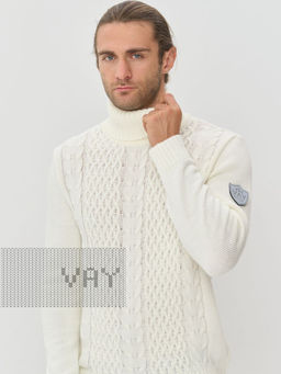 Свитер мужской 5232-12151. 118 молоко