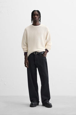 TEXTURED COTTON BLEND SWEATER - Zara фото 13