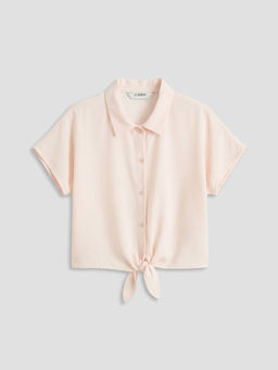 Ba?lama Detayl? K?z ?ocuk G?mlek