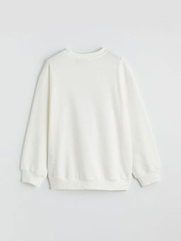 Stitch Bask?l? K?z ?ocuk Sweatshirt