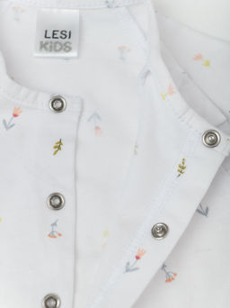 Кофта ясельная для девочки, бел/роз - Lesi kids фото 6