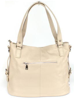 Сумка женская натуральная кожа GU 163-6019-1, 1отд+еврокарм, плечевой ремень, бежевый SALE 260184 - Adelia фото 2