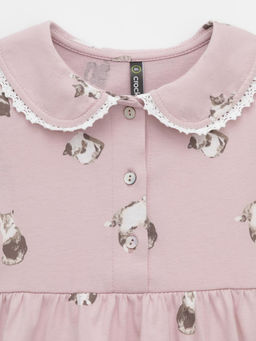 КР 5932/розово-бежевый 2706 Н082 к639 платье д/дев яс