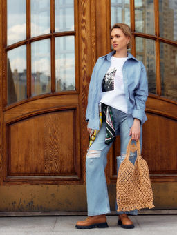 Футболка женская MIST Girl&apos;s rules, размер 46, белая