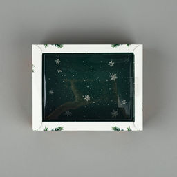 Цена за 5 шт. Коробка складная с пластиковой крышкой «Счастливого Нового года», 11.5×9×4 см