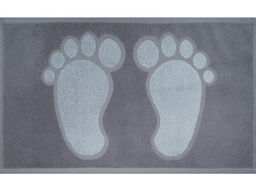 Полотенце махровое 6с104.411ж1 Коврик-ножки(серебряный1) 67х40см