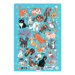 Dodo / Пазл в рамке Коты 53 элемента