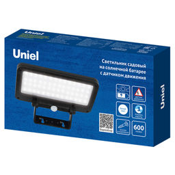 USL-F-562/PT060 SENSOR N1 Садовый светильник на солнечной батарее, с датчиком движения, 6Вт. Белый свет (4000K). Корпус черный. TM Uniel - Volpe фото 4